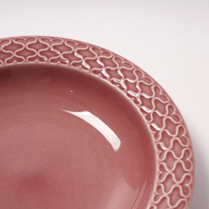 Jens.H.Quistgaard Cordial palet pink deep plate 21.5 01