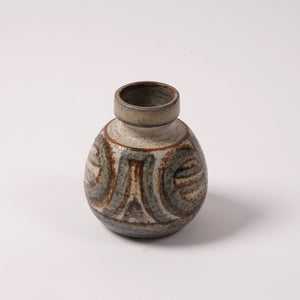 Soholm Bornholm art vase beigegray
