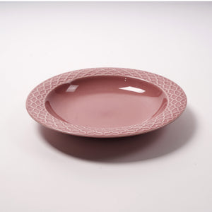 Jens.H.Quistgaard Cordial palet pink deep plate 21.5 02