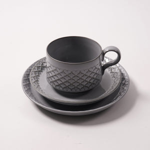 Jens.H.Quistgaard Cordial trio set cup,saucer and cakeplate