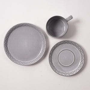 Jens.H.Quistgaard Cordial trio set cup,saucer and cakeplate